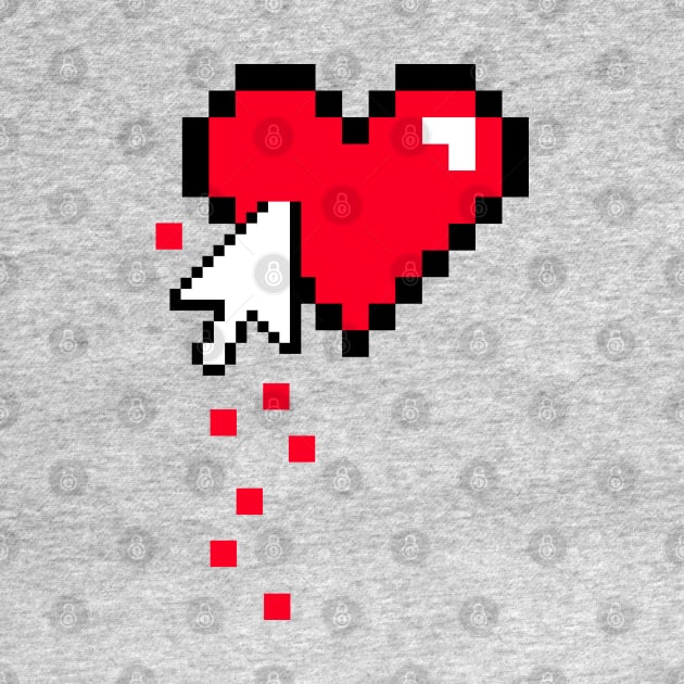 Wounded Pixel Heart by Dellan